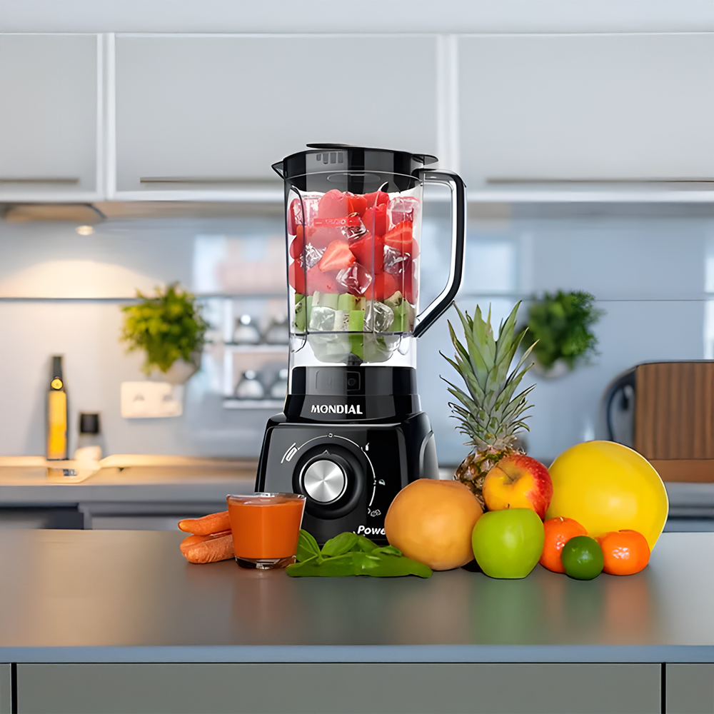 Liquidificador Mondial L-99 Turbo 3 Velocidades 500W Liquidificador Mondial L-99 Turbo 3 Velocidades 500W